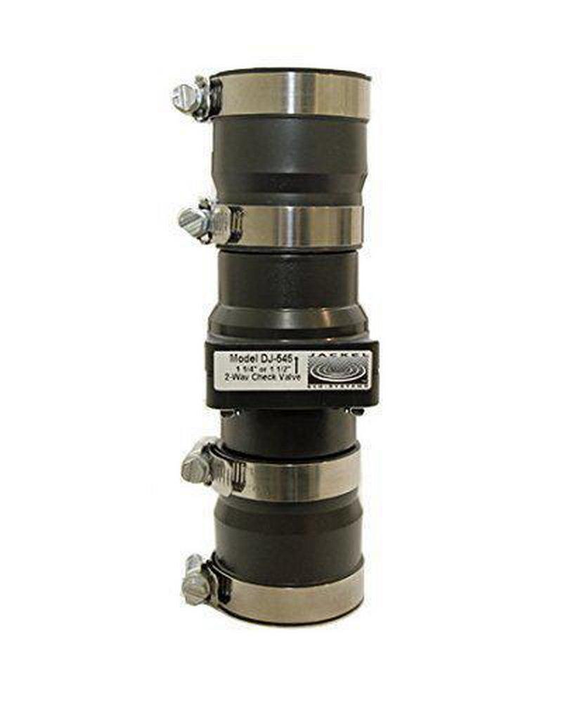 Jackel Black Plastic and Stainless Steel Check Valve 