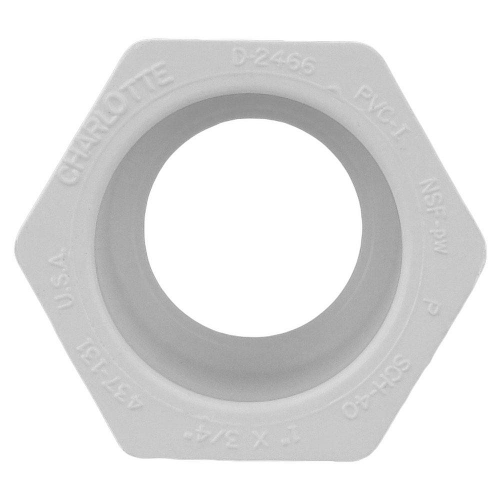 White PVC Schedule 40 Bushing 