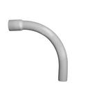 1/2 in. Bell End Tube Straight Schedule 40 PVC 90 Degree Elbow with Standard Radius