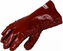 PVC Coat Chip Surface Glove in Red