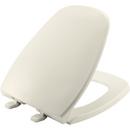 Round Closed Front Toilet Seat with Cover in Biscuit