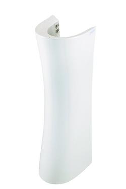 8-69/100 x 8-19/100 in. Rectangular Pedestal Sink Base in White