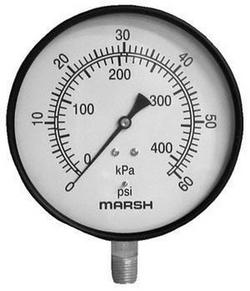 60 psi Lower Mount Pressure Gauge