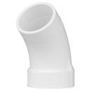 White PVC DWV 45&deg; Street Elbow 