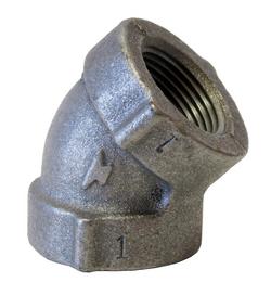 1/2 in. Threaded 125# Black Cast Iron Seamless 45 Degree Elbow