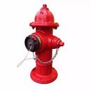 M&H Valve Red Model 129 Red Mechanical Joint or Flanged 6 in. Assembled Fire Hydrant 