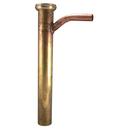 1-1/2 x 12 in. Direct Connect Long Branch Tailpiece in Rough Brass