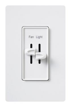 3 Speed 1-Pole Fan And Light Control in White