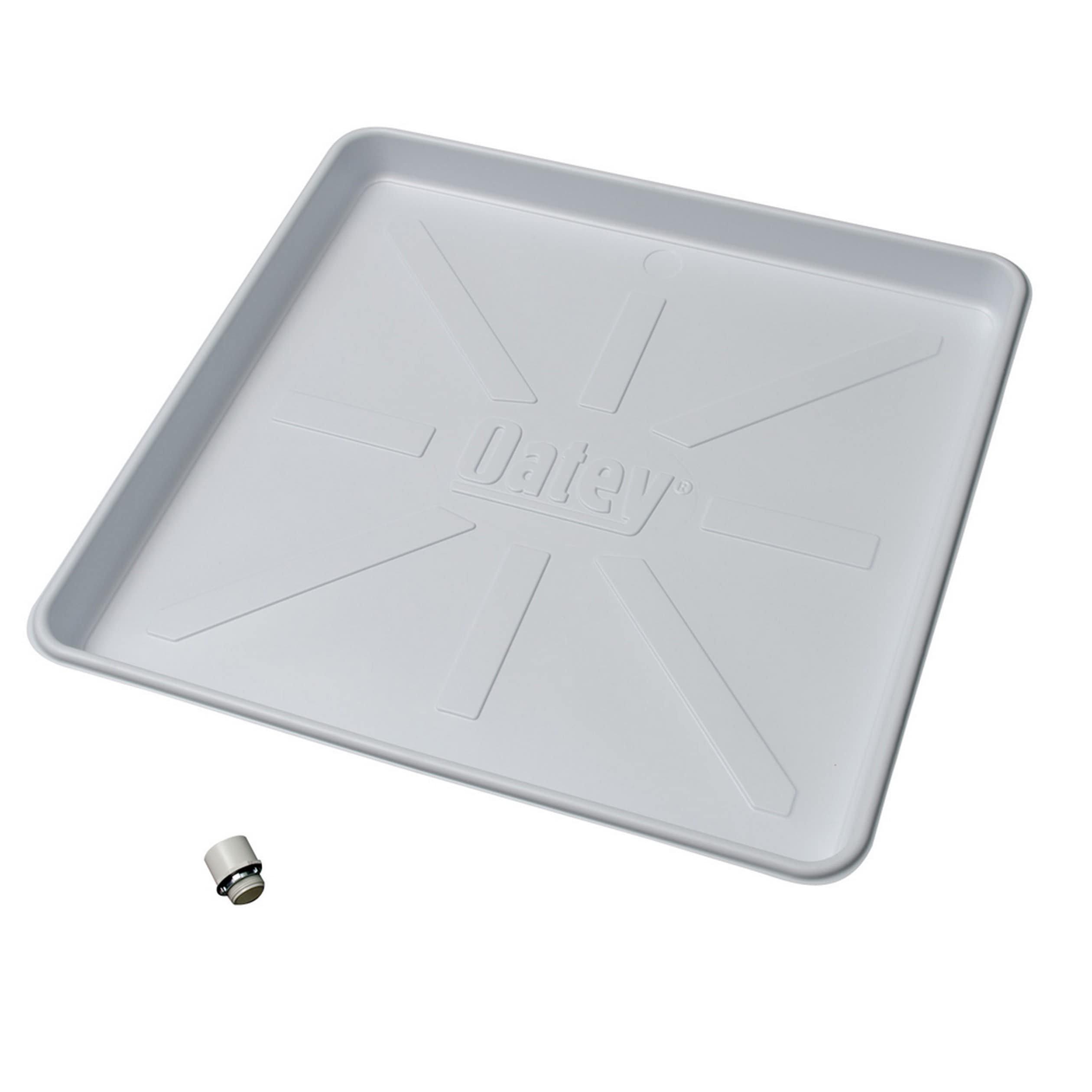 Oatey&reg; White 28 in. Polystyrene Washing Machine Pan in White 
