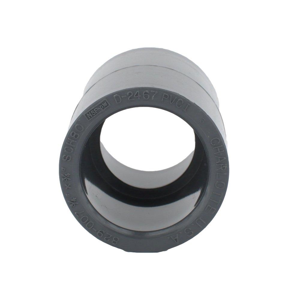 Dark Grey PVC Schedule 80 Coupling 