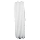 White PVC DWV Flush Cleanout Plug 