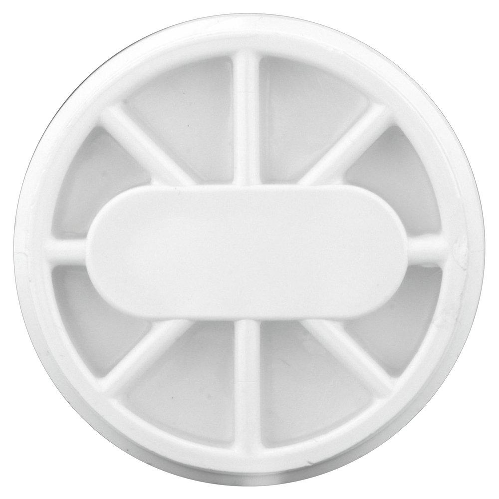 White PVC DWV Flush Cleanout Plug 
