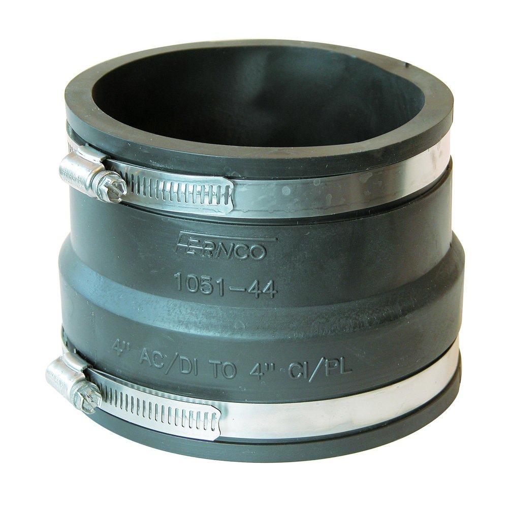 Fernco Clamp Plastic Coupling with Stainless Steel Band 