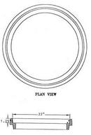 Capitol Foundry of Virginia Manhole Riser Ring for Mh-1 