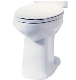 Elongated Toilet Bowl in White
