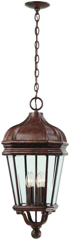 Minka Vintage Rust&trade; 28-3/4 in. 40W 4-Light Outdoor Chain Hung Lantern 