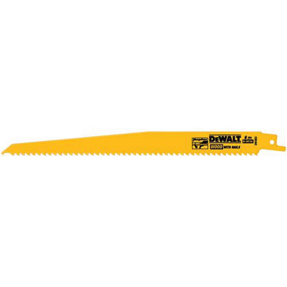 DEWALT Black Reciprocating Saw Blade 5 Pack 