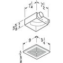 Broan White Bathroom Exhaust Fan in White 