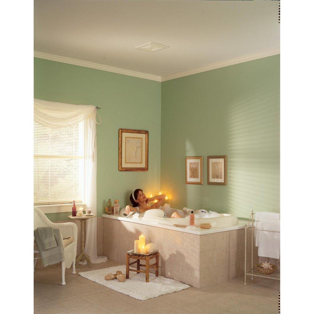 Broan White Bathroom Exhaust Fan in White 