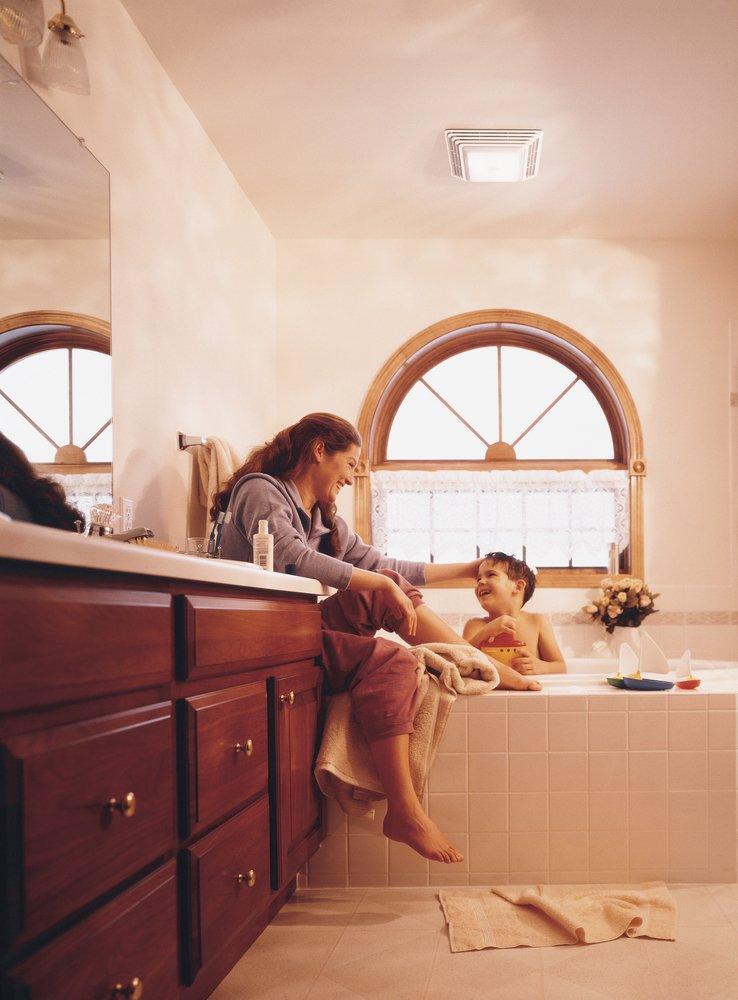 Broan White Bathroom Exhaust Fan in White 