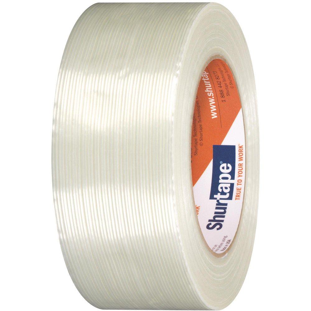 Shurtape White 2 in. Rubber Strapping Tape in White and Clear 