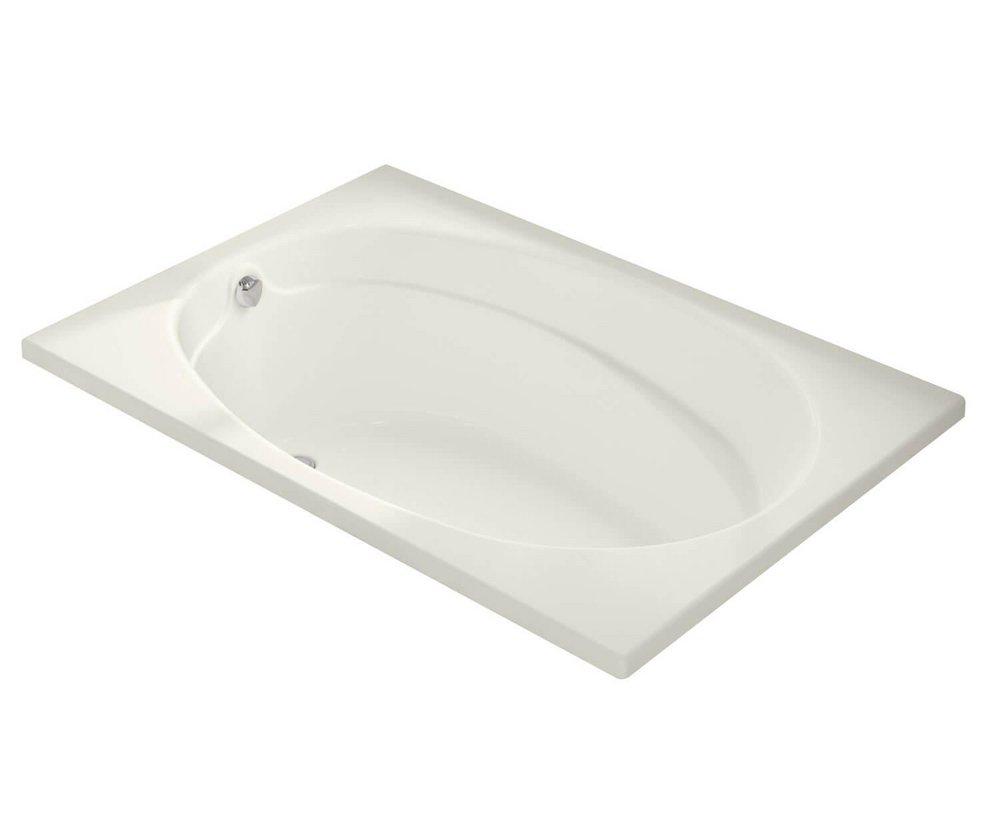 Biscuit 59-3/4 x 41 in. Drop-In Bathtub with End Drain 