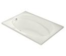Biscuit 59-3/4 x 41 in. Drop-In Bathtub with End Drain 