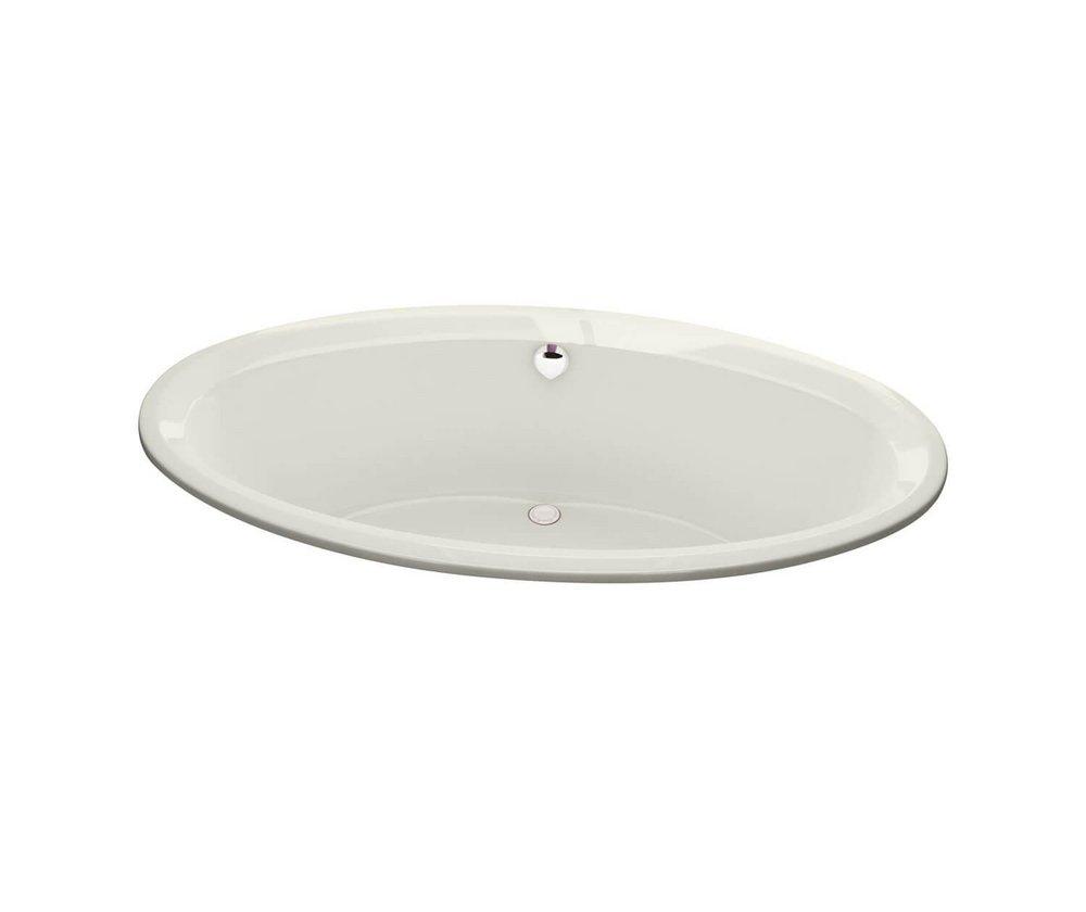 Maax US Biscuit 71-5/8 x 42 in. Drop-In Bathtub with Center Drain 
