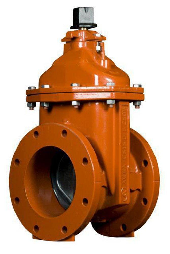 American Flow Control Flanged Ductile Iron Open Left Resilient Wedge Gate Valve 