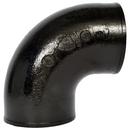 Black No Hub 90 Degree Cast Iron 1/4 Bend 