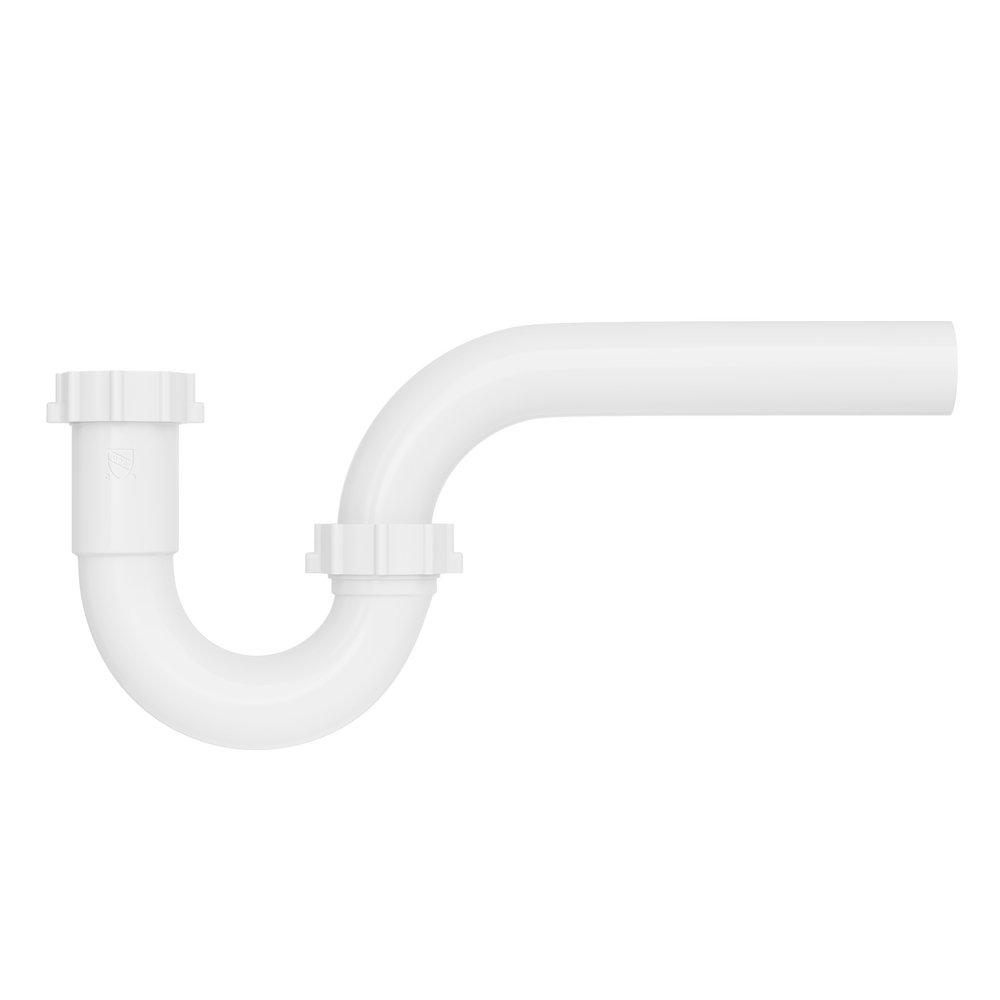 Jones Stephens White Plastic P-Trap in White 