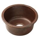 Native Trails Antique 17-3/4 x 17-3/4 in. Dual Mount Copper Bar Sink 