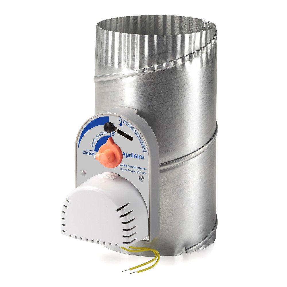 AprilAire Silver Galvanized Steel Zone Damper 