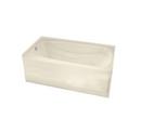 MAAX White 71-7/8 x 35-3/4 in. Soaker Alcove Bathtub in White 