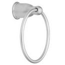 Round Closed Towel Ring in Brushed Chrome
