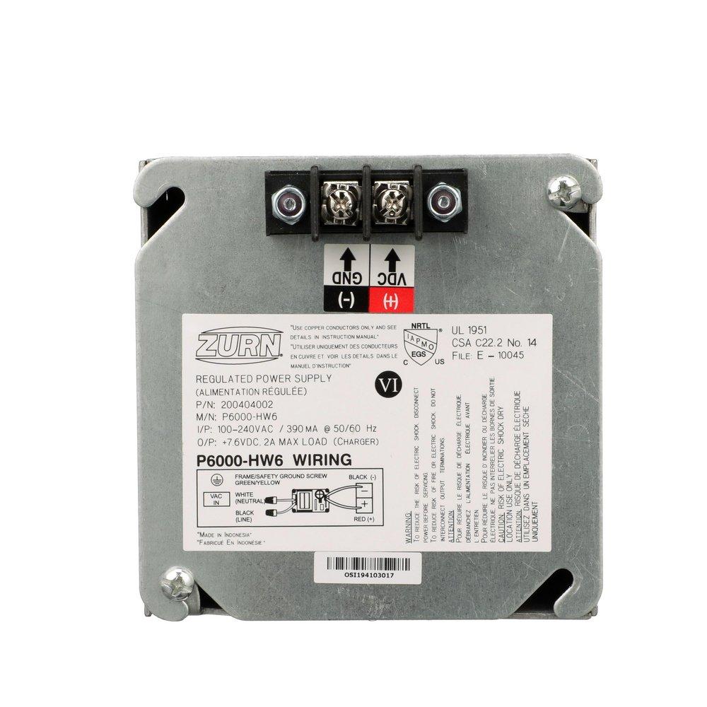 Zurn Black Hardwired Power Conversion 