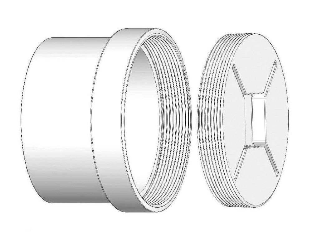 Westlake Pipe & Fittings 6 x 6 in. Flush Mount Downspout Adapter 