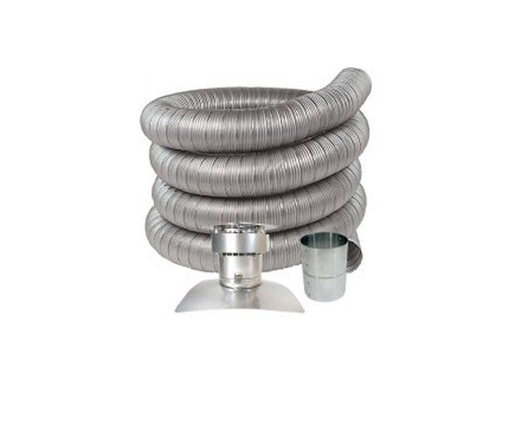 Z-Flex 5 in. Stainless Steel Oil Chimney Liner Kit 