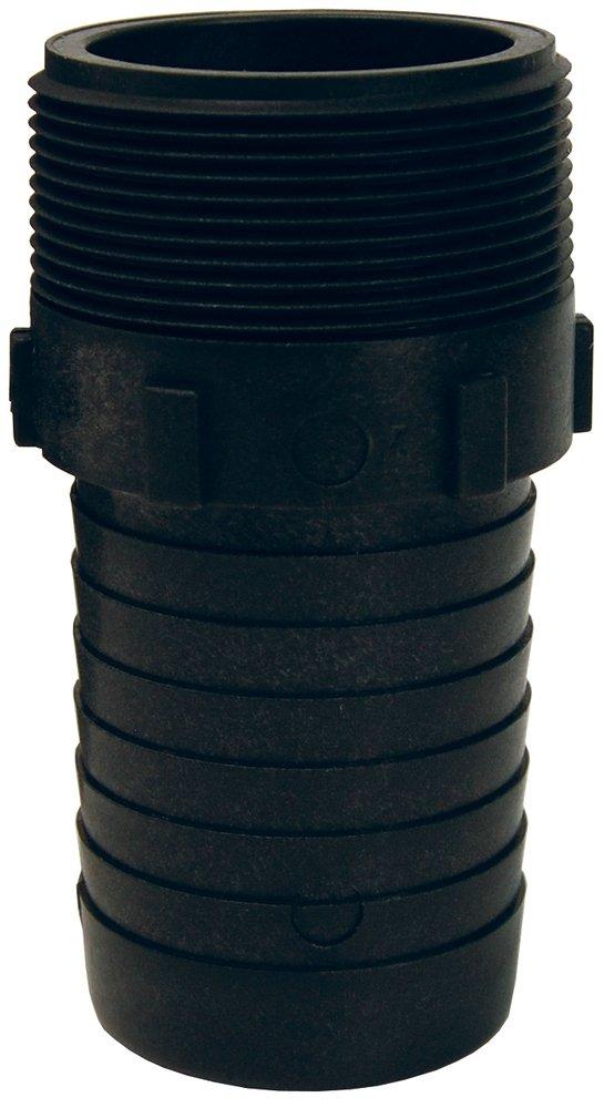 Dixon Valve & Coupling Black Hose Shank x MNPT Straight Polypropylene Combination Nipple 