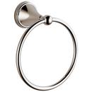 Round Closed Towel Ring in Polished Nickel