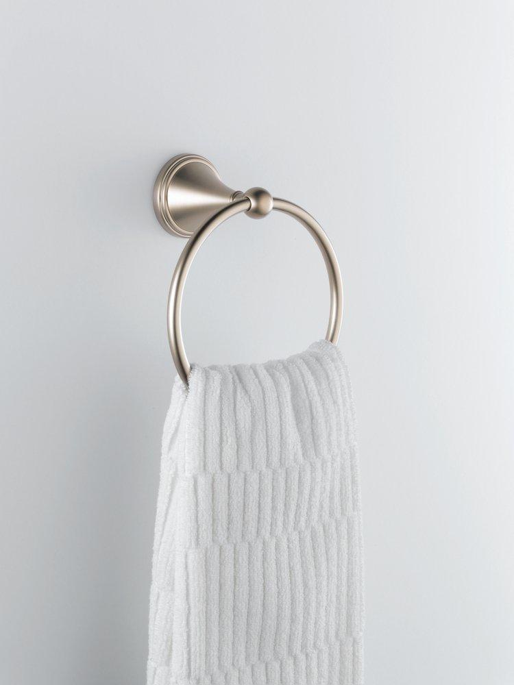 Brizo Polished Nickel Round Closed Towel Ring 