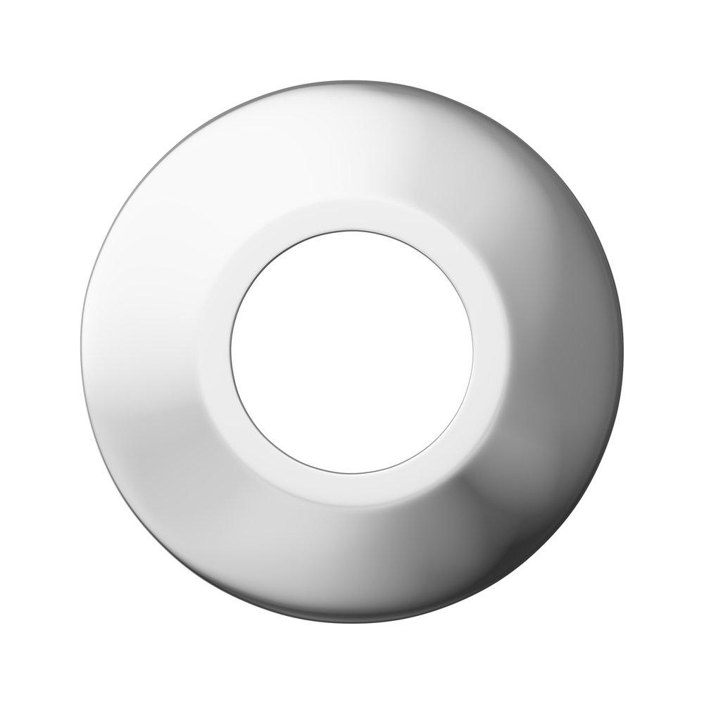 Jones Stephens Chrome Plated 1/2 in. Metal Shallow Box Escutcheon 