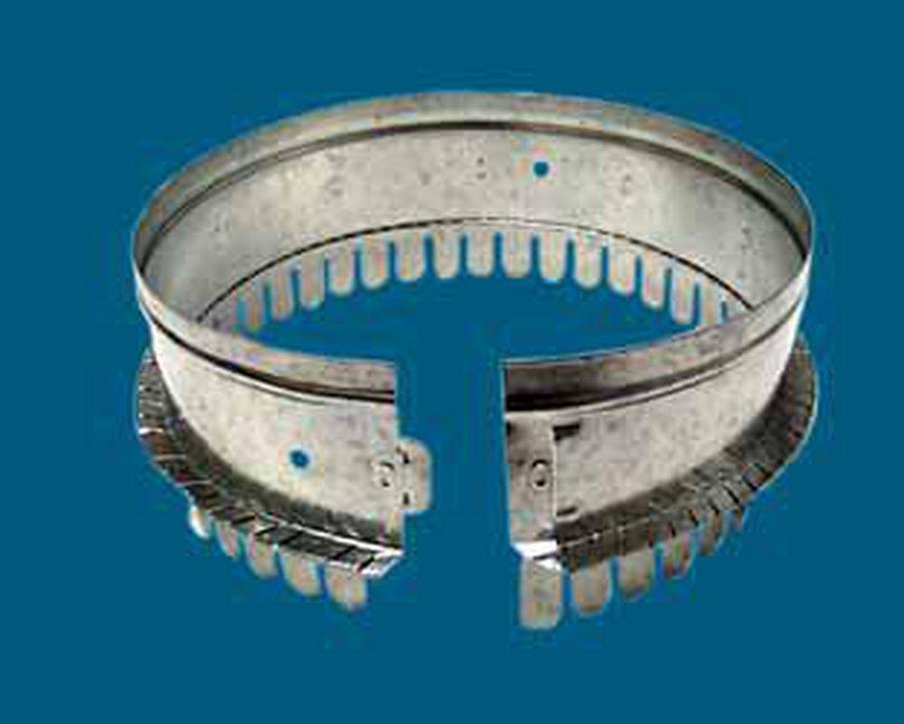 M & M Manufacturing 6 in. Galvanized Steel Starting Collar in Round Duct 