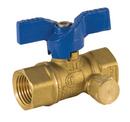 Jomar International Brass Threaded Lever Handle Ball Valve with 1/8 in. Tap 