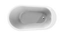 JACUZZI&reg; White 60 x 36 in. Drop-In Bathtub with End Drain 