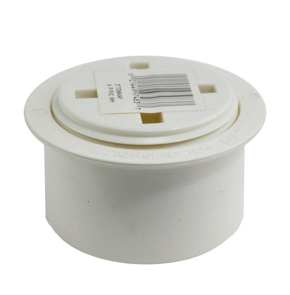 Rectorseal White Slip Schedule 40 PVC Adapter and Plug 