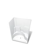 Aker by MAAX White 60 x 36 x 76-1/2 in. Shower Unit in White 