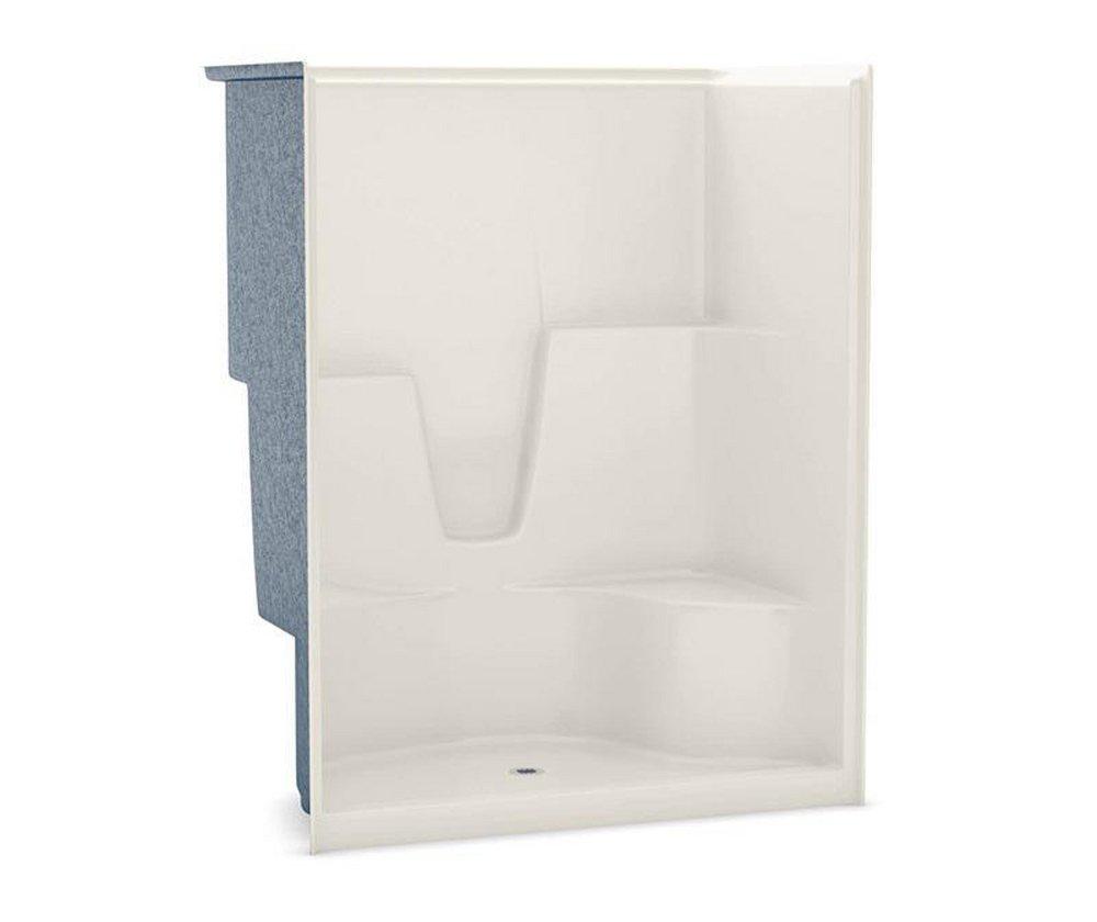 Aker by MAAX Biscuit 60 x 37-1/2 x 78 in. Alcove Shower Unit 