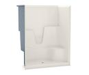 Aker by MAAX Biscuit 60 x 37-1/2 x 78 in. Alcove Shower Unit 