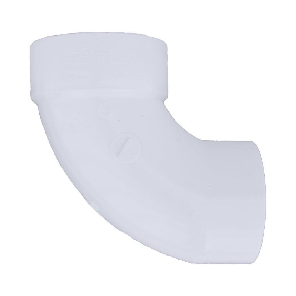 White PVC DWV 90&deg; Street Elbow 